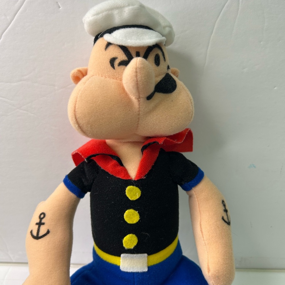 Vintage Popeye Plush, 1992 classic Cartoon Comics Sailor Maritime Play By Play - Picture 2 of 6